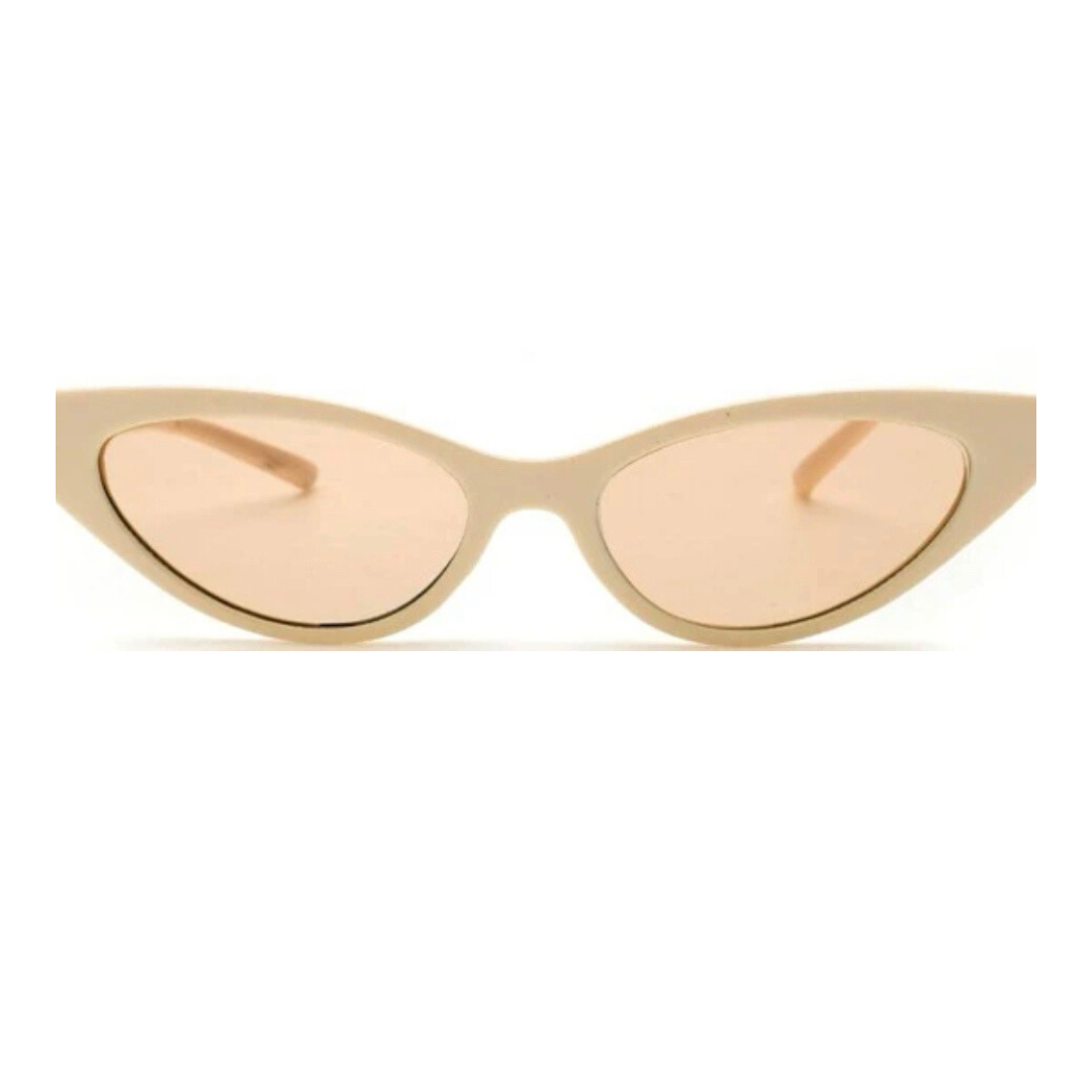 Cat Eye Beige Sunglasses