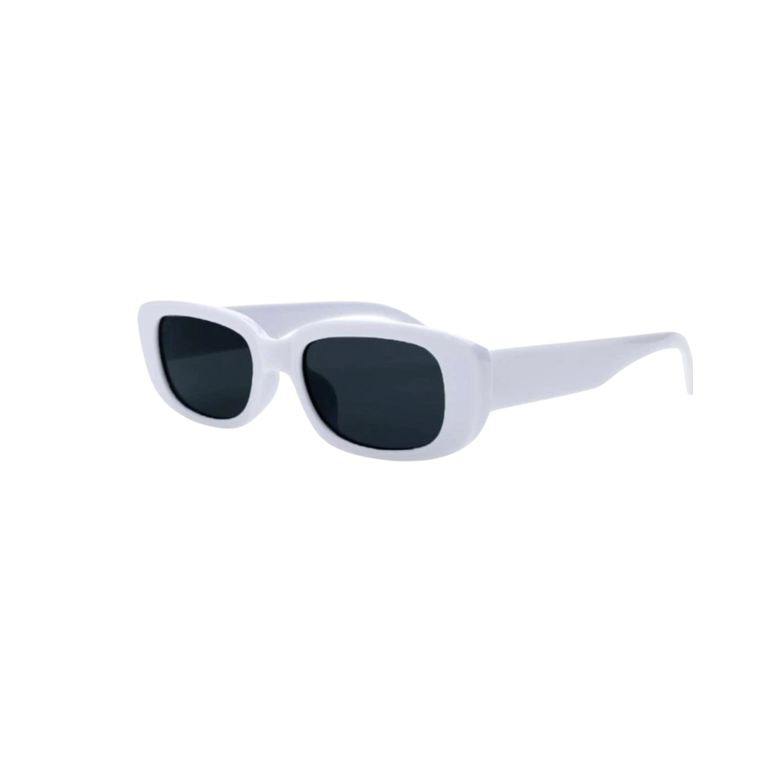 White Retro Trendy Sunglasses