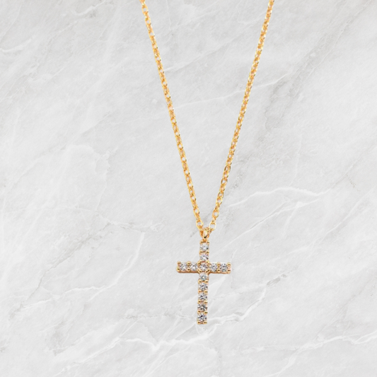 Cubic Cross Necklace