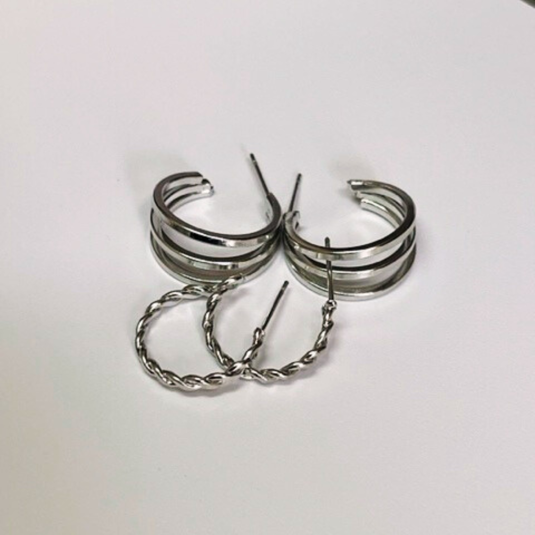 Minimal Silver Set 4